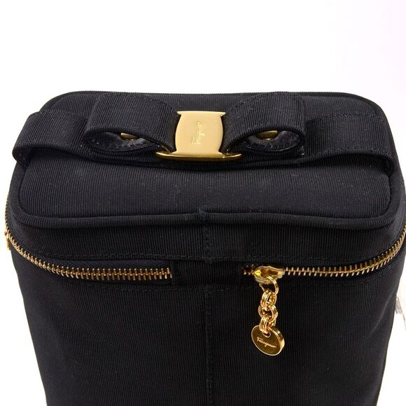 Vintage Salvatore Ferragamo 1990s Travel Shoe Bag – Black  – Made in Italy - Picture 2 of 12